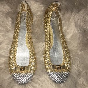 TORY BURCH GOLD FLATS‼️‼️‼️